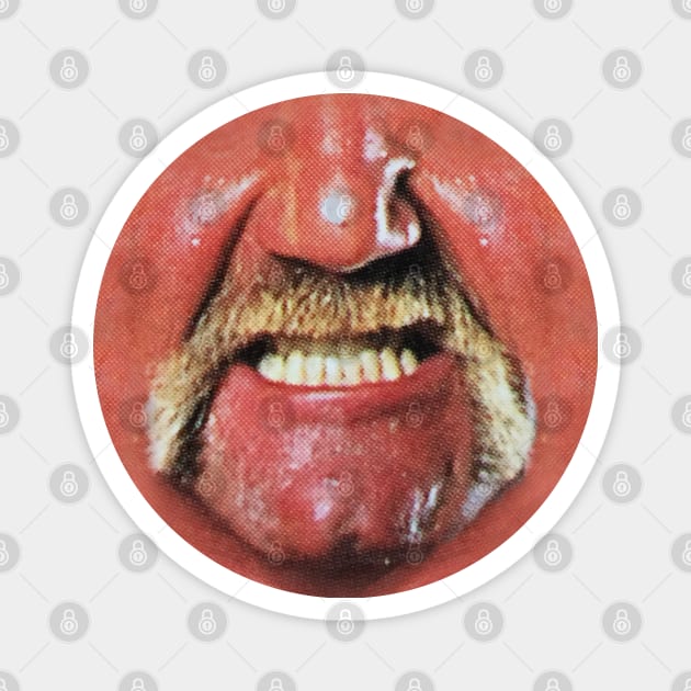 80's Wrestler Mouth Magnet by WizzKid